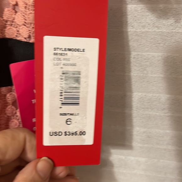 NWT Carmen Marc Valvo Infusion Pink cut-out long Dress with black ribbon waist - Picture 7 of 9